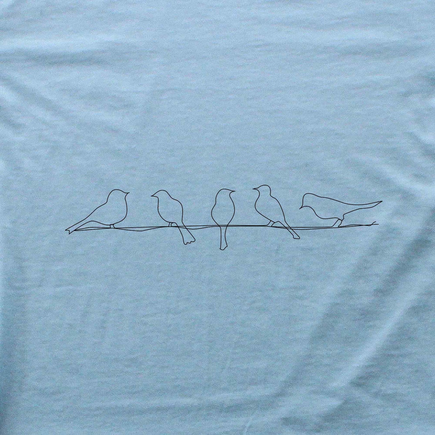 Birds line Line Art T-shirt