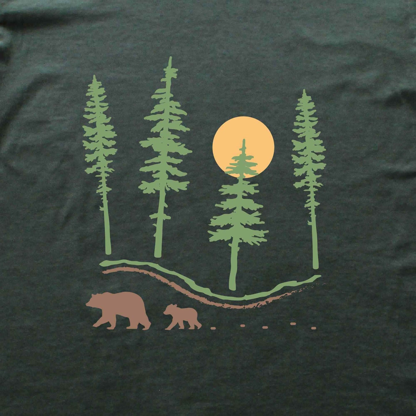 Bear Family Path T-shirt