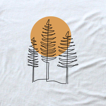 Line art Trees T-shirt