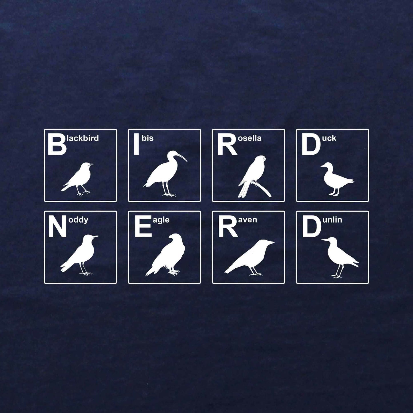 Bird Nerd Nomenclature T-shirt