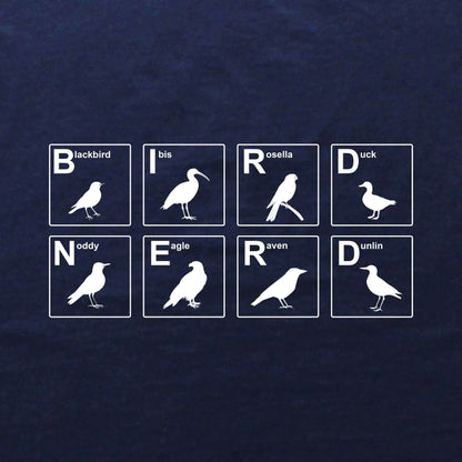 Bird Nerd Nomenclature T-shirt