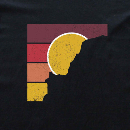 Squared Mountain Sunset T-shirt