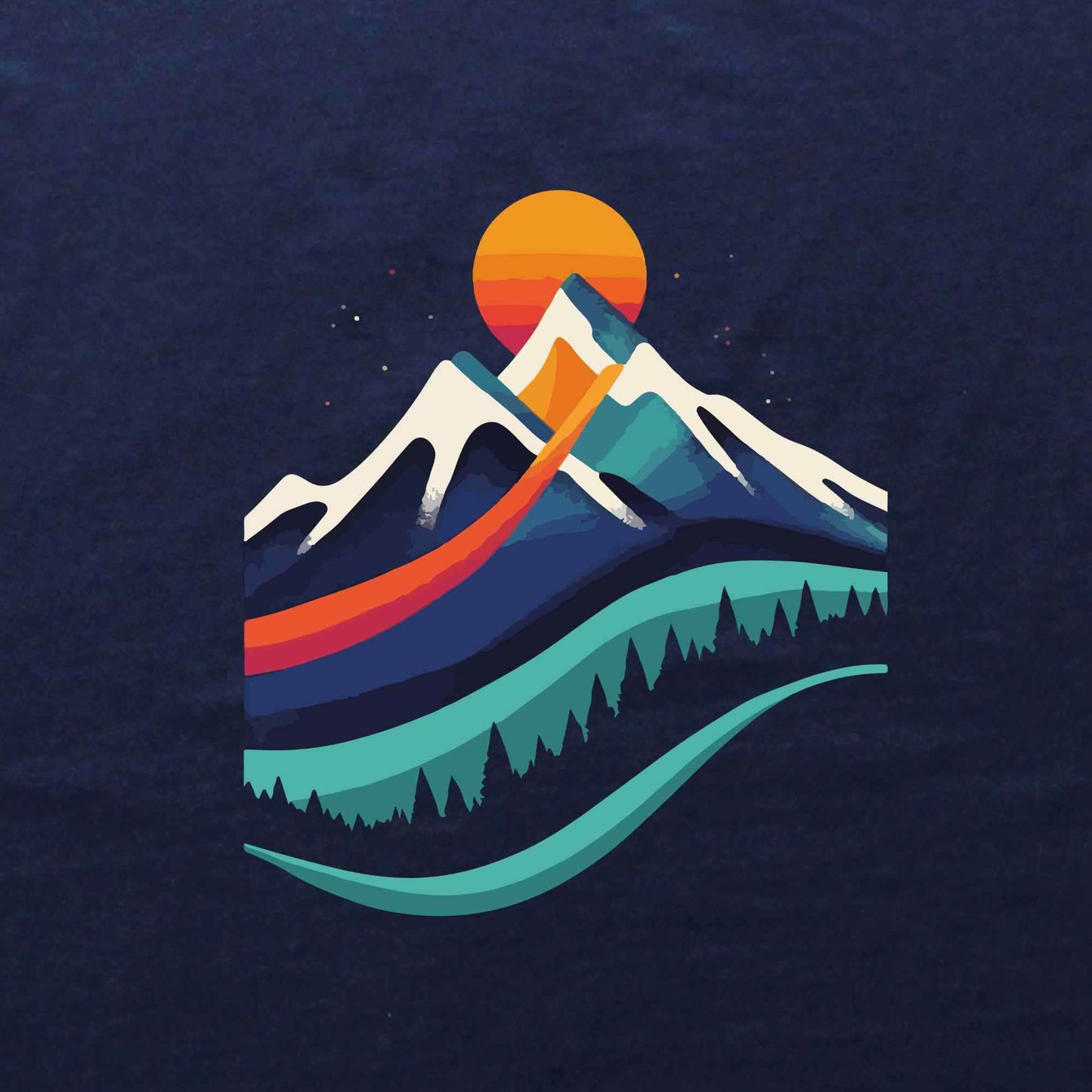Colorfull Mountain T-shirt