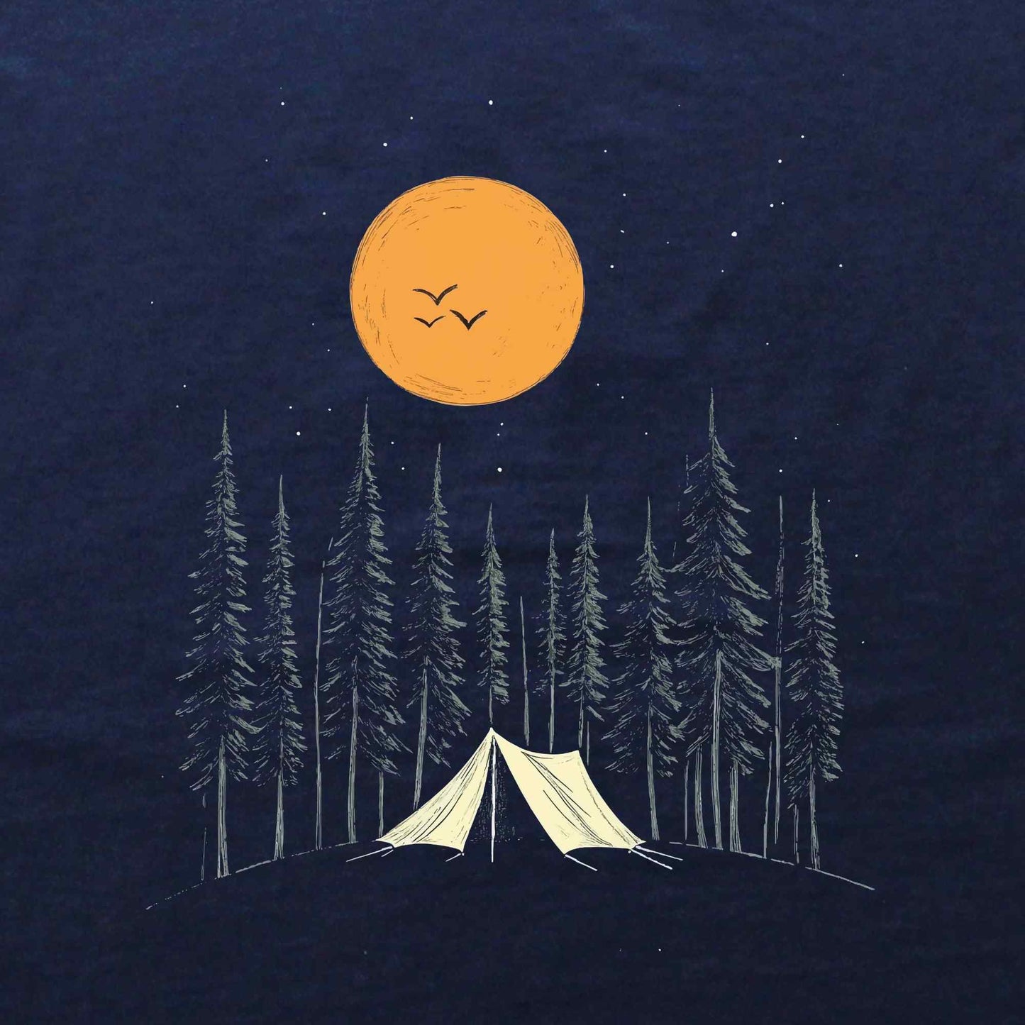 HandDrawn Campsite T-shirt