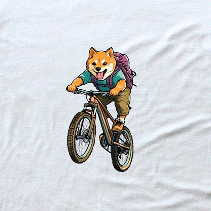 Shiba biking T-shirt