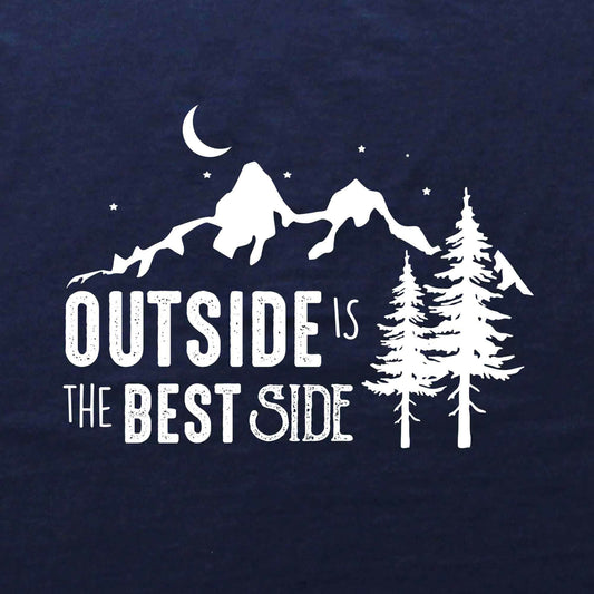 Outside Is The Best Side  T-shirt