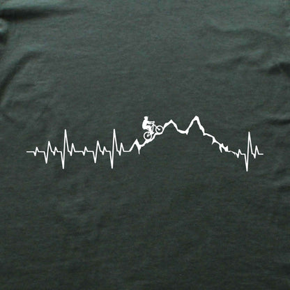 Mountain Biker Heart Beat T-shirt