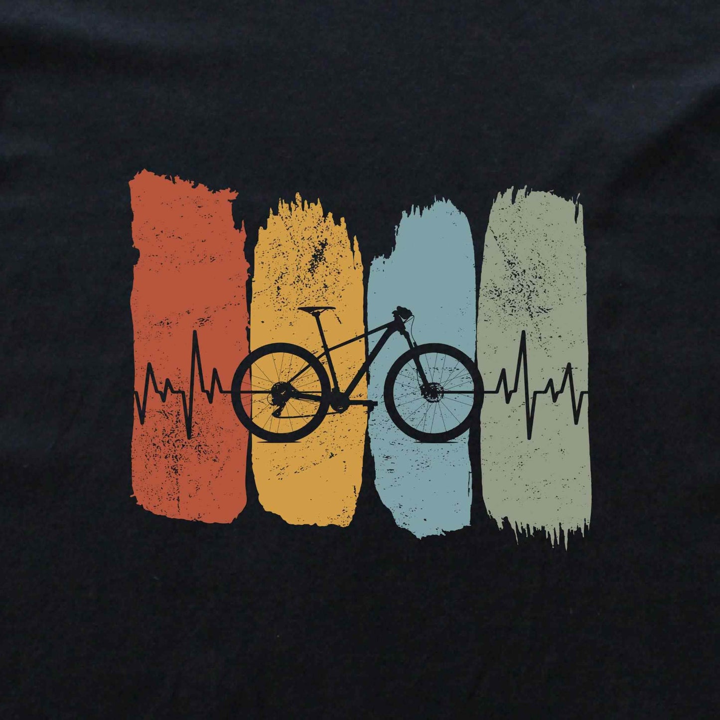 Mountain Biking Heart Beat T-shirt