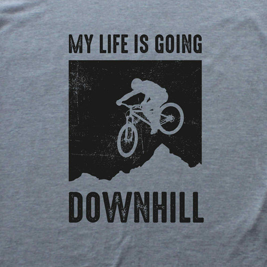 My Life Downhill MTB Back-Print Hoodie