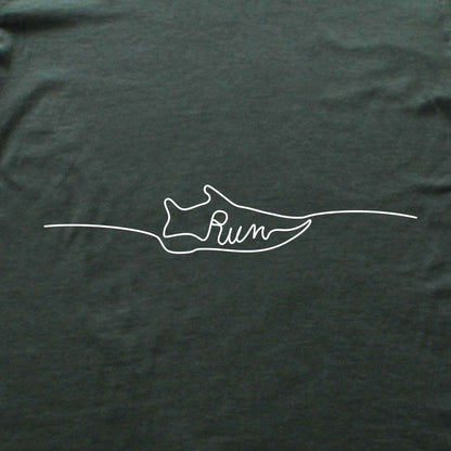 Line Art Running Shoe T-shirt