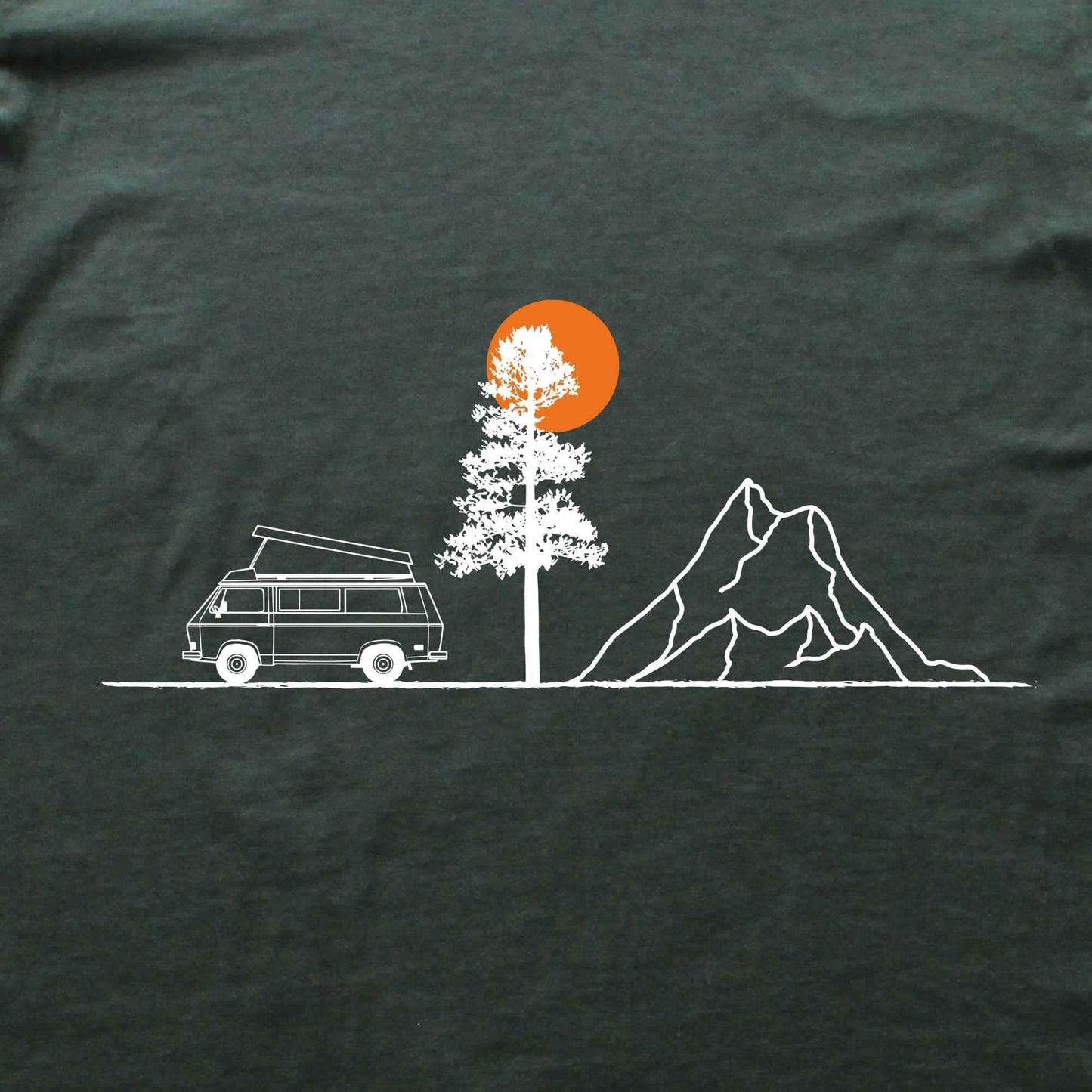 Van, Tree, Mountain T-shirt