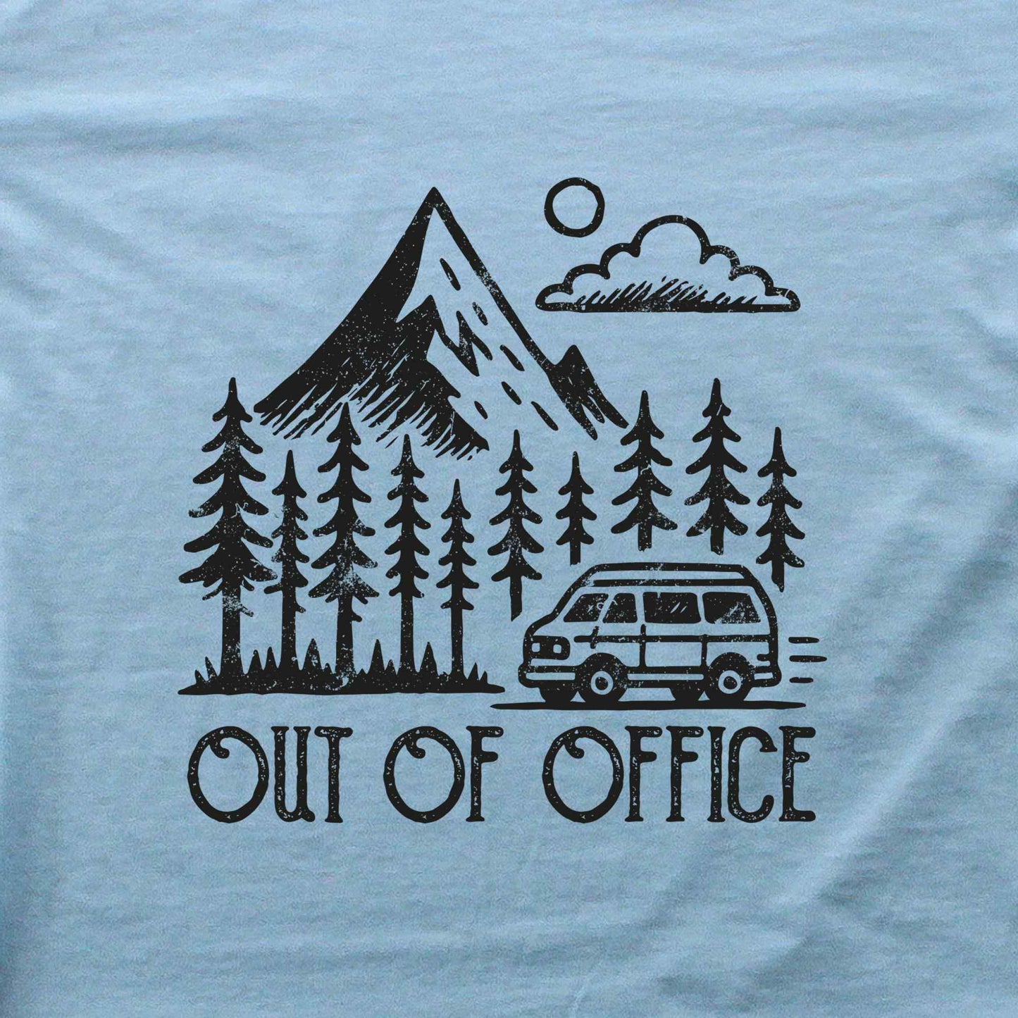 Out Of Office Van Landscape T-shirt