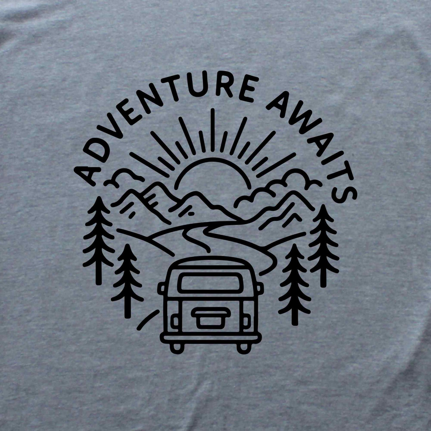 Adventure Awaits Van T-shirt