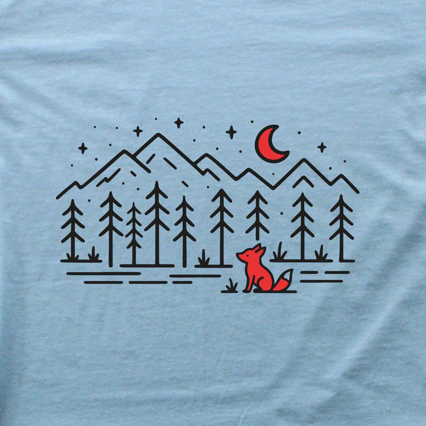 Red Fox Landscape T-shirt