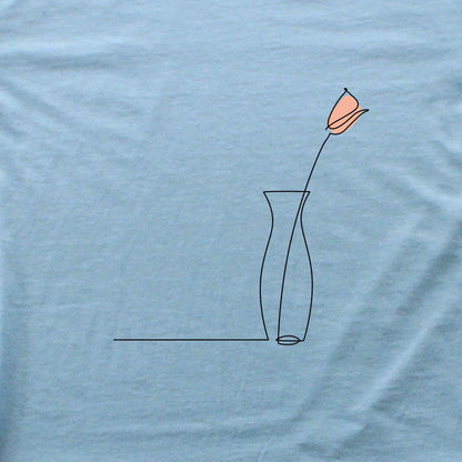 Rose Line Art T-shirt