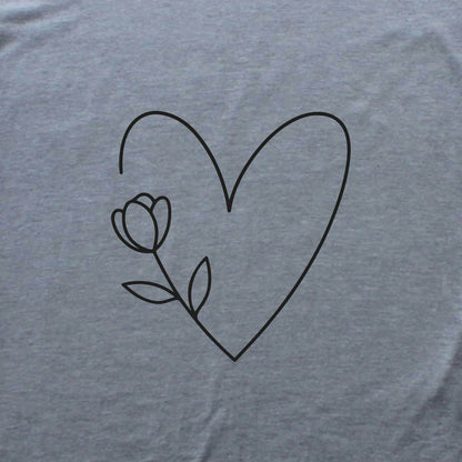 Heart Flower T-shirt