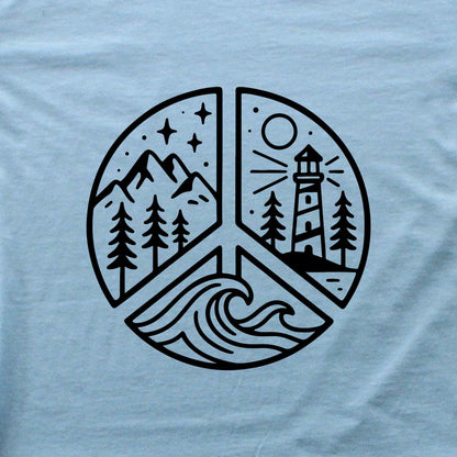 Peace Sign Lighthouse T-shirt