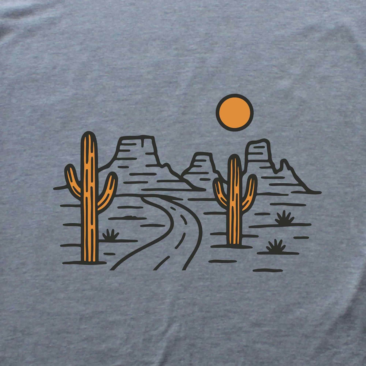 Canyon and Road Landscape T-shirt