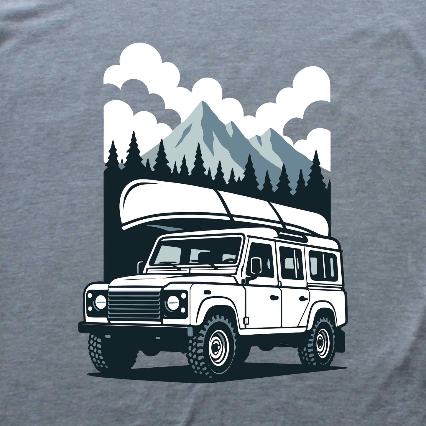 Jeep Canoe Landscape T-shirt