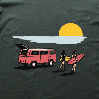 Surf And Van Landscape T-shirt