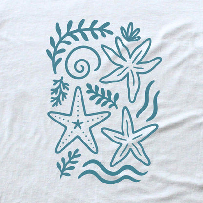 Floral Ocean Elements T-shirt