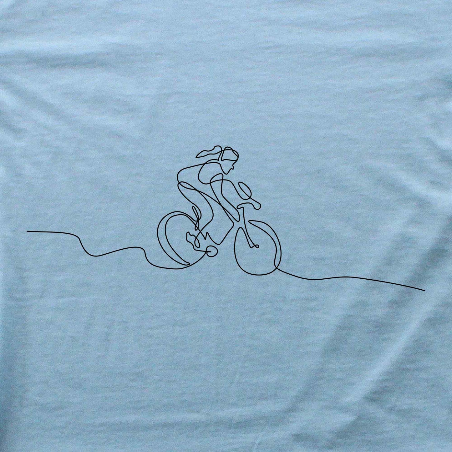 Mountain Bike Line Art (woman) T-shirt