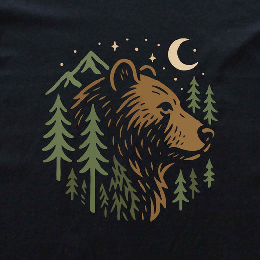 Minimalist Bear Landscape T-shirt