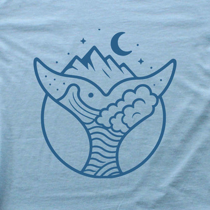 Minimalist Whale Tale Landscape T-shirt