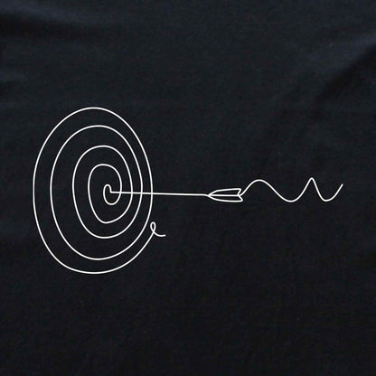 Target and Arrow Line Art T-shirt