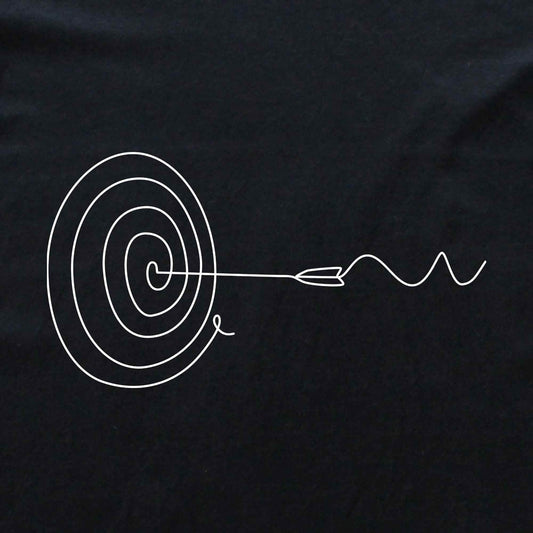Target and Arrow Line Art T-shirt