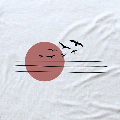 Power Lines And Sun T-shirt