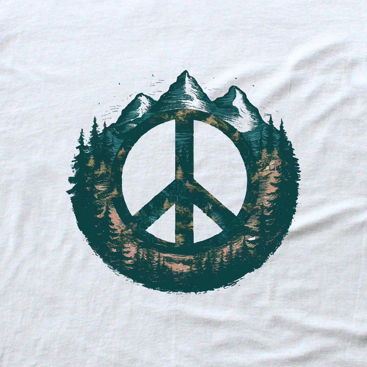 Peace Sign Forest T-shirt
