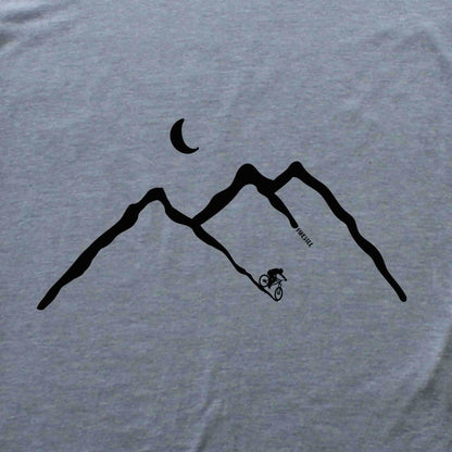 Biking Mountain Path Back-Print Hoodie