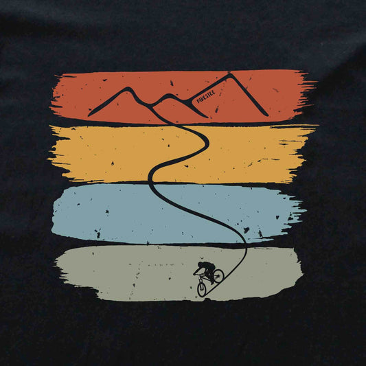Gradient Biking Mountain Path T-shirt