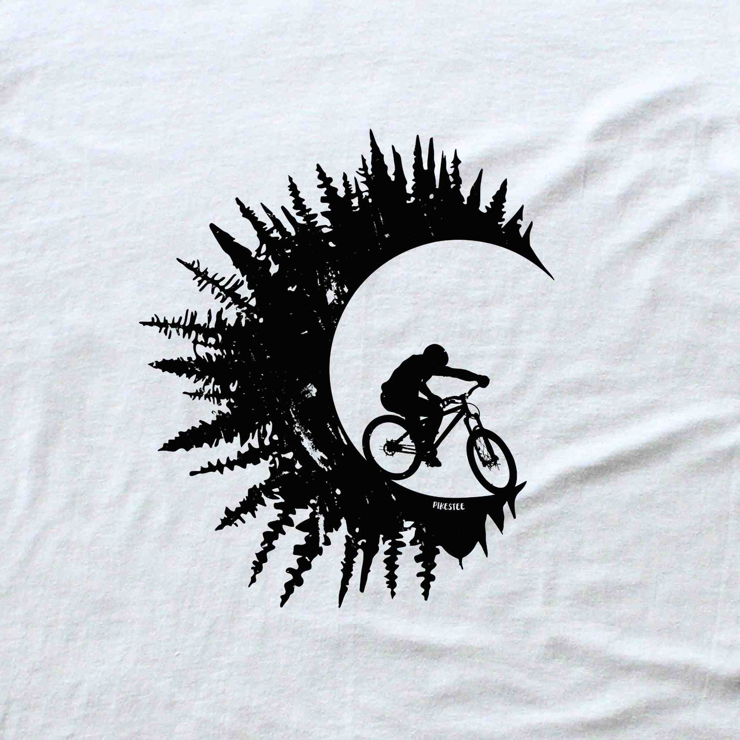 Mountain Bike Round Trees T-shirt