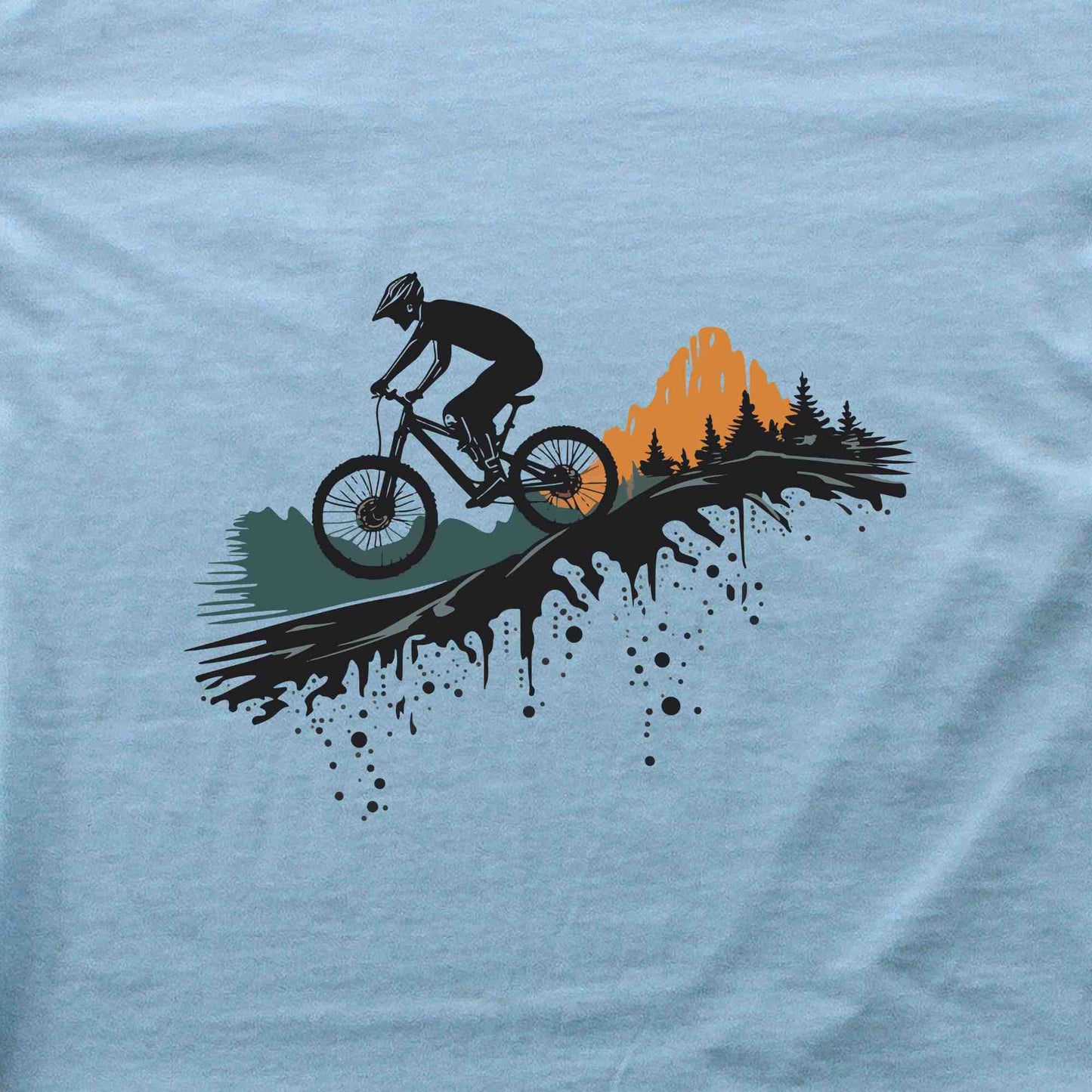 Bike In The Mountain Kids T-Shirt