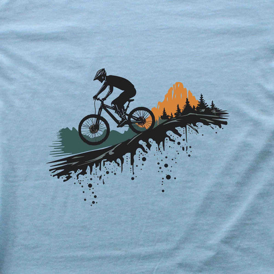 Bike In The Mountain Kids T-Shirt
