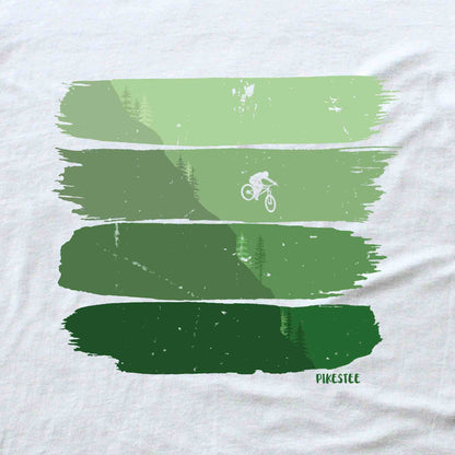 Bike Jump Gradient Trees Back-Print Hoodie