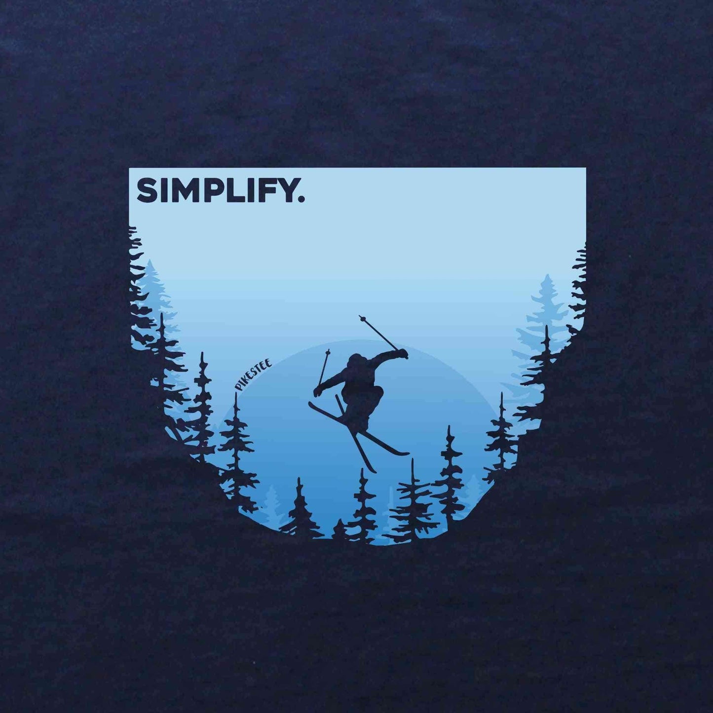 Ski Blue Sunrise T-shirt