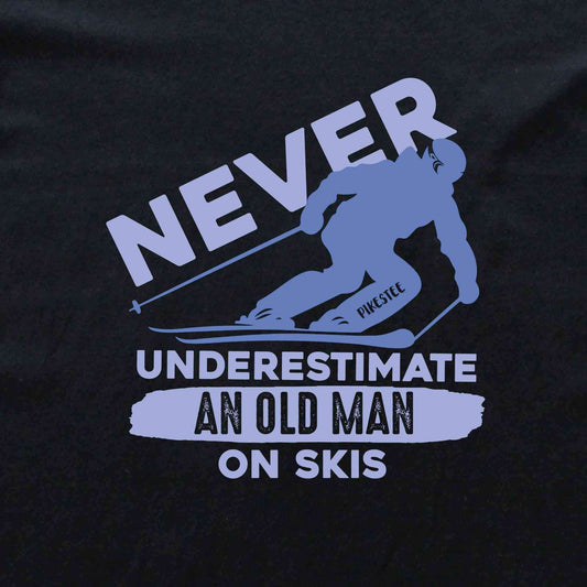 Old Man On Skis T-shirt