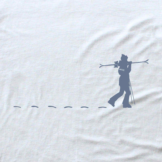 Skier Girl Path T-shirt