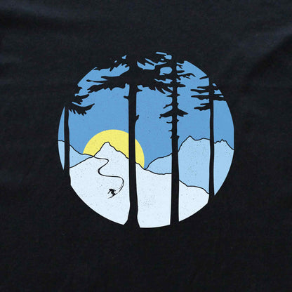 Skier In Mountains T-shirt