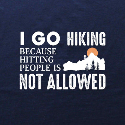 Hitting People Hiking T-shirt