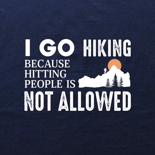 Hitting People Hiking T-shirt