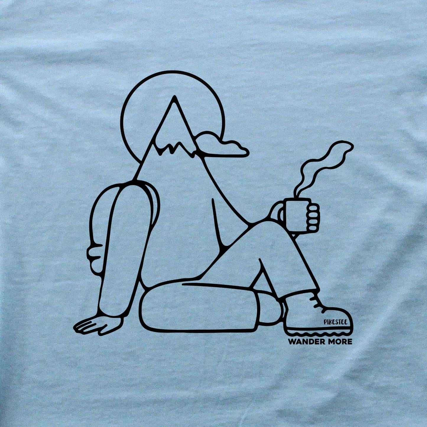Hiker Mascot, Wander more T-shirt