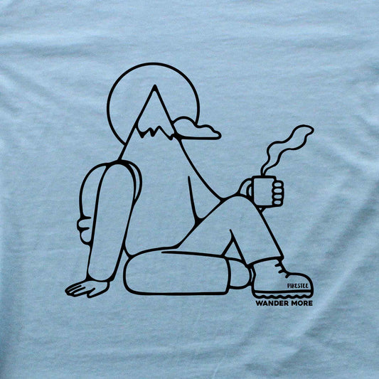 Hiker Mascot, Wander more T-shirt