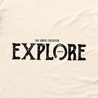 Explore The Great Outdoor Typo T-shirt