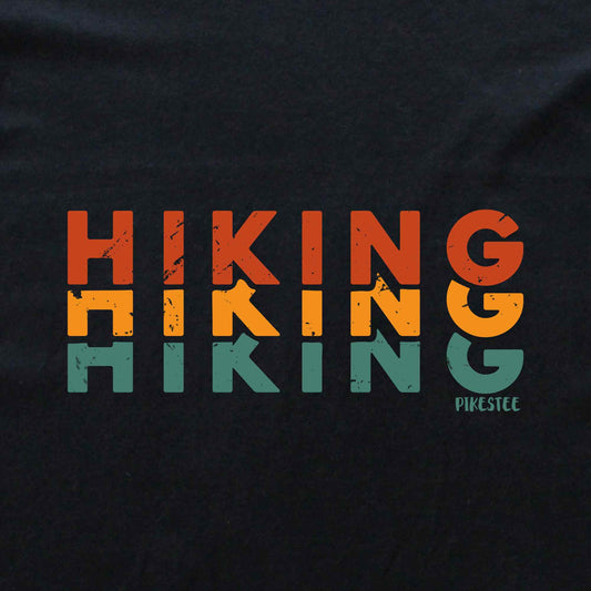 Hiking Colors Typo T-shirt