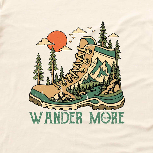 Wander More Boots  T-shirt
