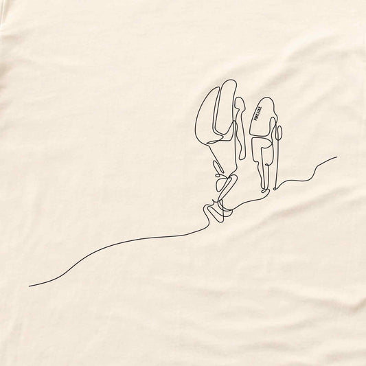 Line Art Two Hikers T-shirt